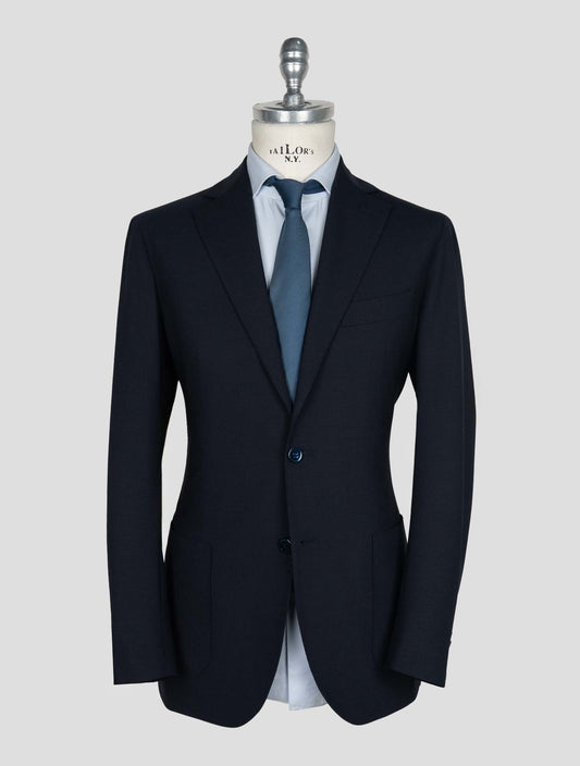 Sartorio Napoli Dark Blue Virgin Wool Ea Suit