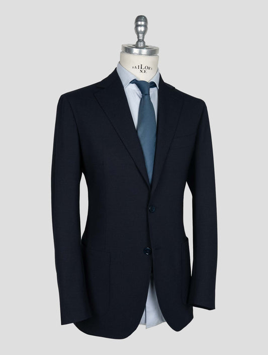 Sartorio Napoli Dark Blue Virgin Wool Ea Suit