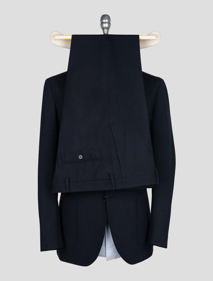 Sartorio Napoli Dark Blue Virgin Wool Ea Suit