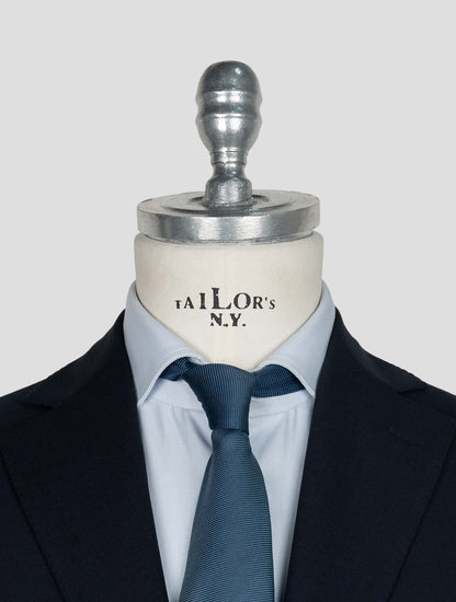 Sartorio Napoli Dark Blue Virgin Wool Ea Suit