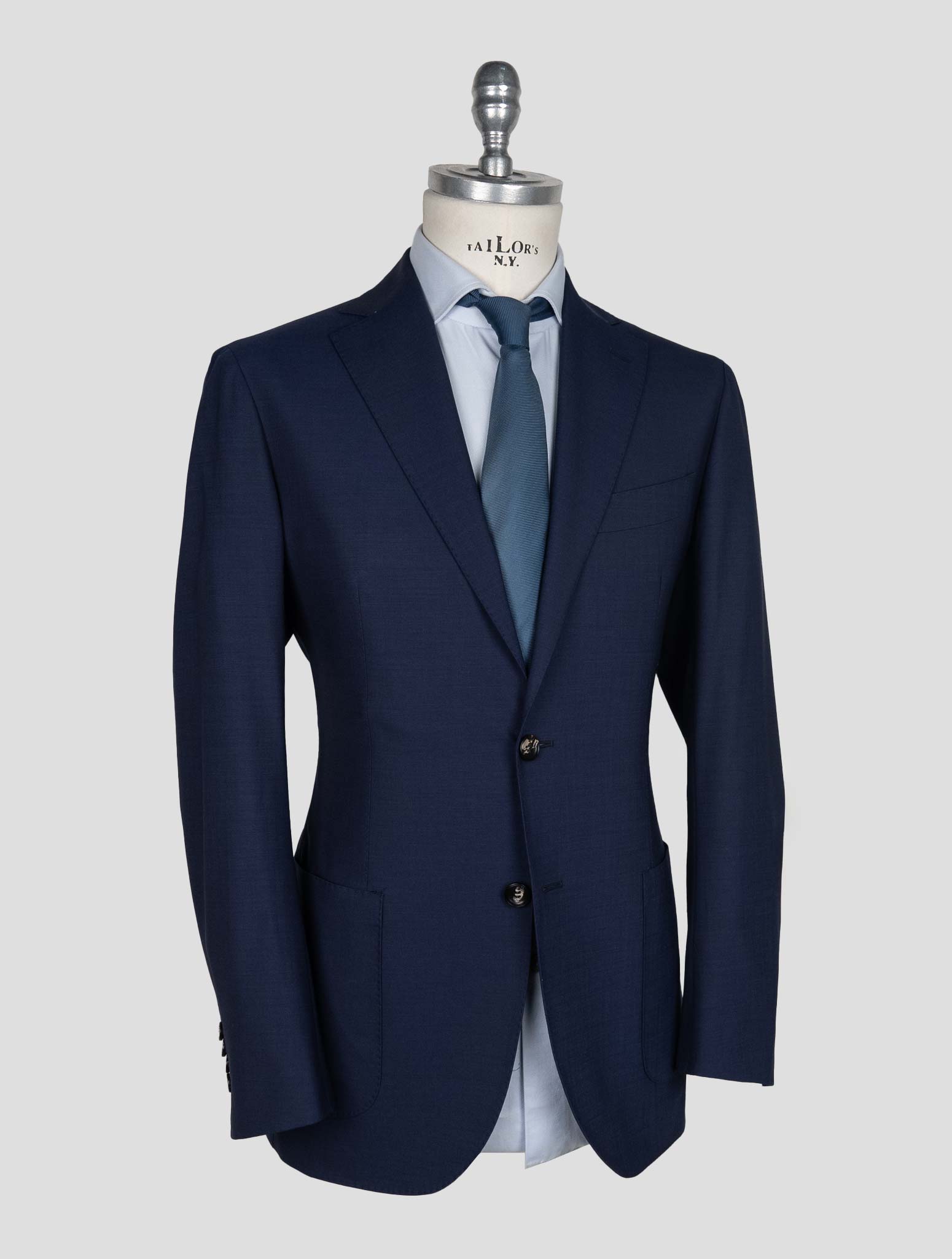 Sartorio Napoli  Blue Virgin Wool Ea Suit