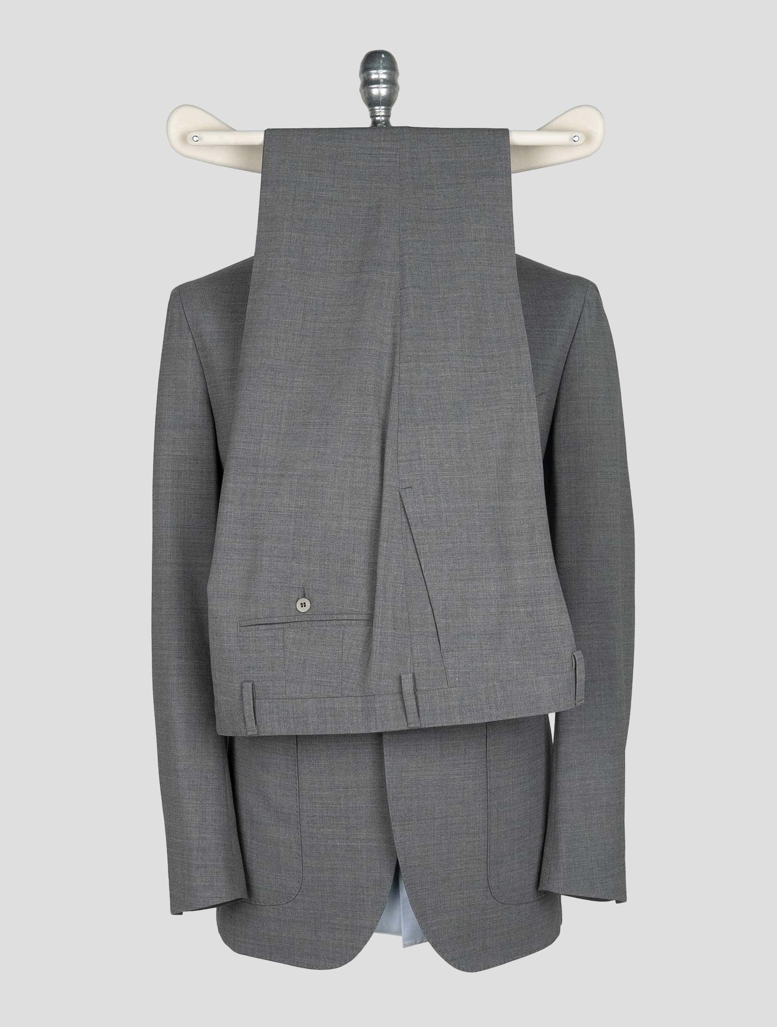 Sartorio Napoli  Gray Virgin Wool Ea Suit