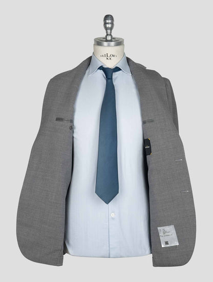 Sartorio Napoli  Gray Virgin Wool Ea Suit