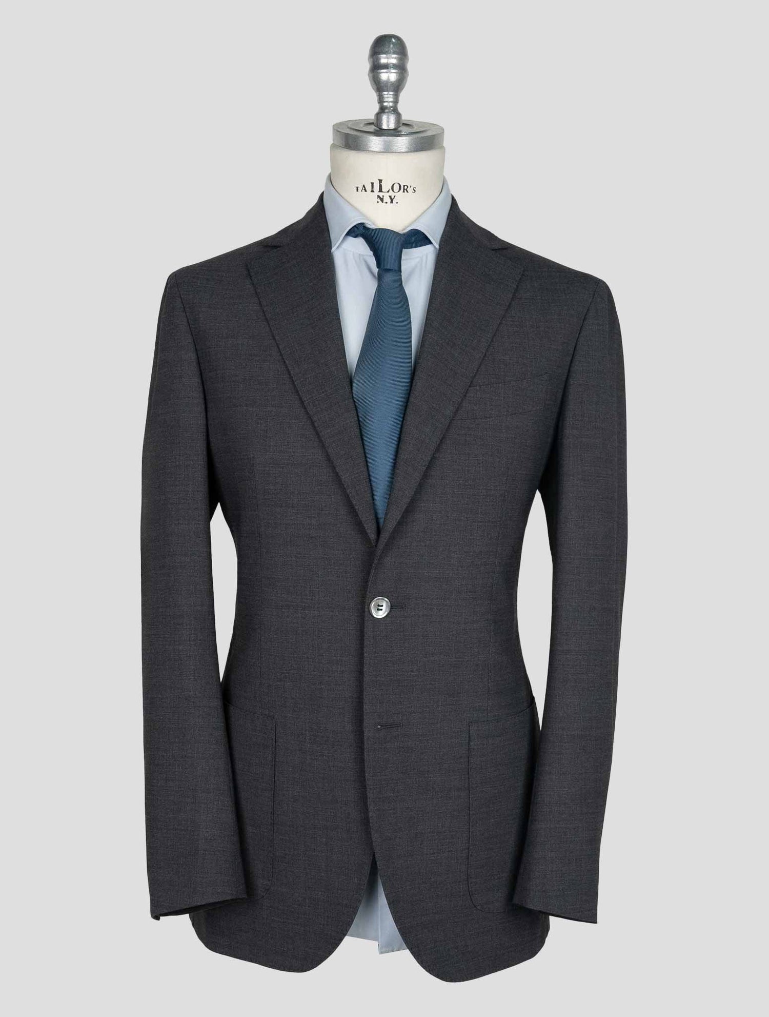 Sartorio Napoli  Dark Gray Virgin Wool Ea Suit