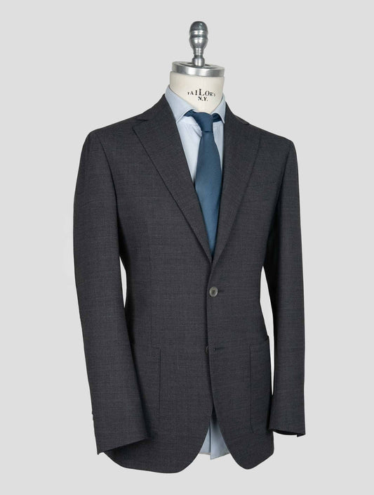 Sartorio Napoli  Dark Gray Virgin Wool Ea Suit