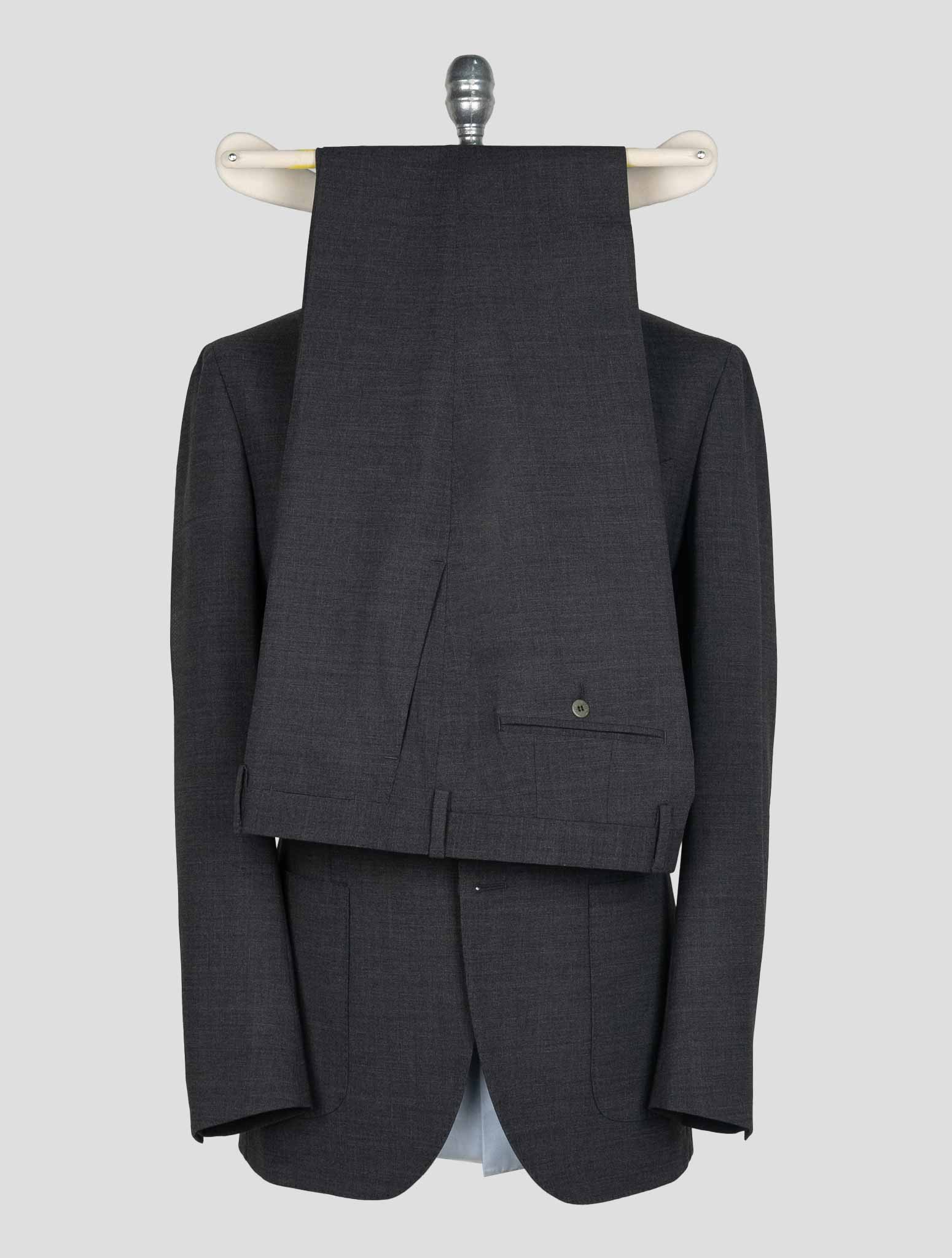 Sartorio Napoli  Dark Gray Virgin Wool Ea Suit