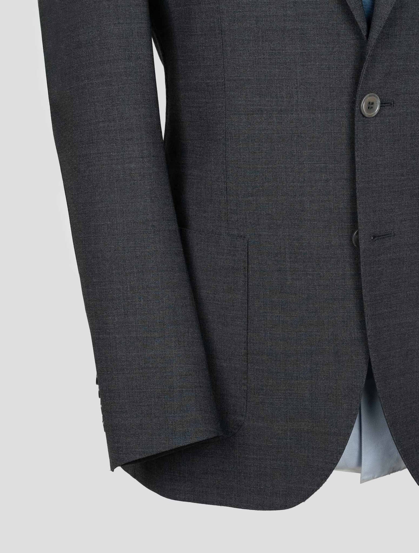 Sartorio Napoli  Dark Gray Virgin Wool Ea Suit