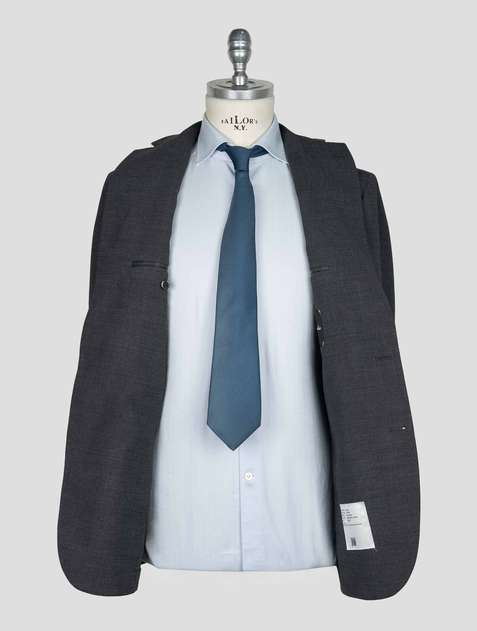 Sartorio Napoli  Dark Gray Virgin Wool Ea Suit