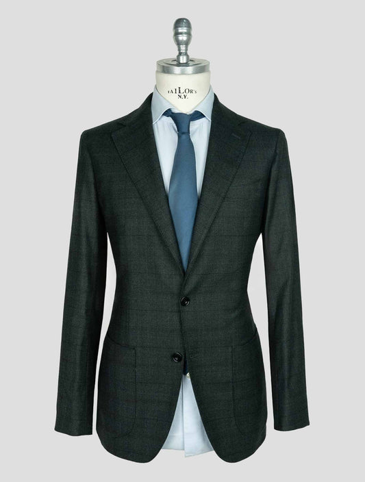 Sartorio Napoli  Green Virgin Wool Silk Pa Ea Suit
