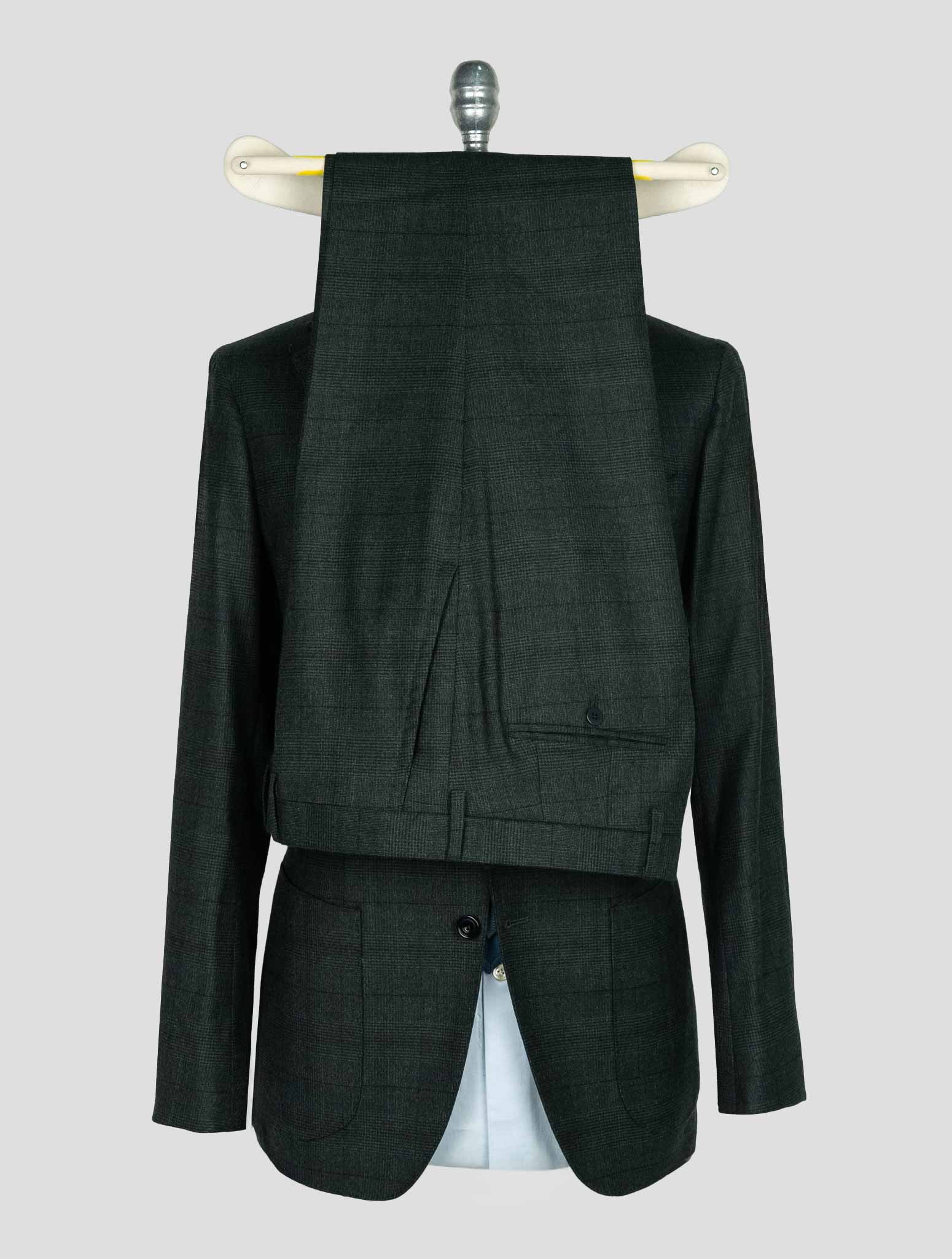 Sartorio Napoli  Green Virgin Wool Silk Pa Ea Suit