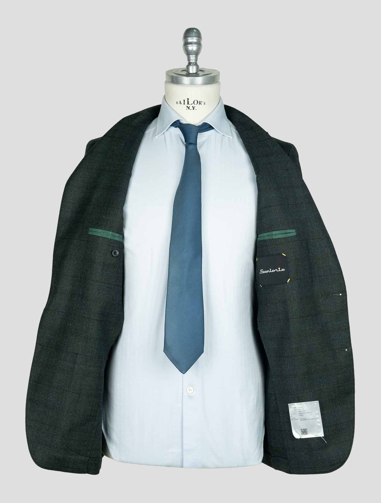 Sartorio Napoli  Green Virgin Wool Silk Pa Ea Suit