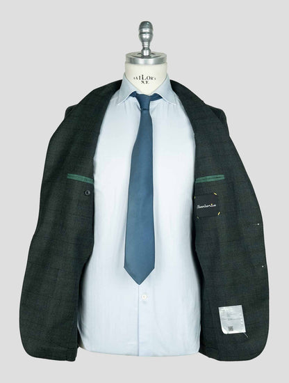 Sartorio Napoli  Green Virgin Wool Silk Pa Ea Suit