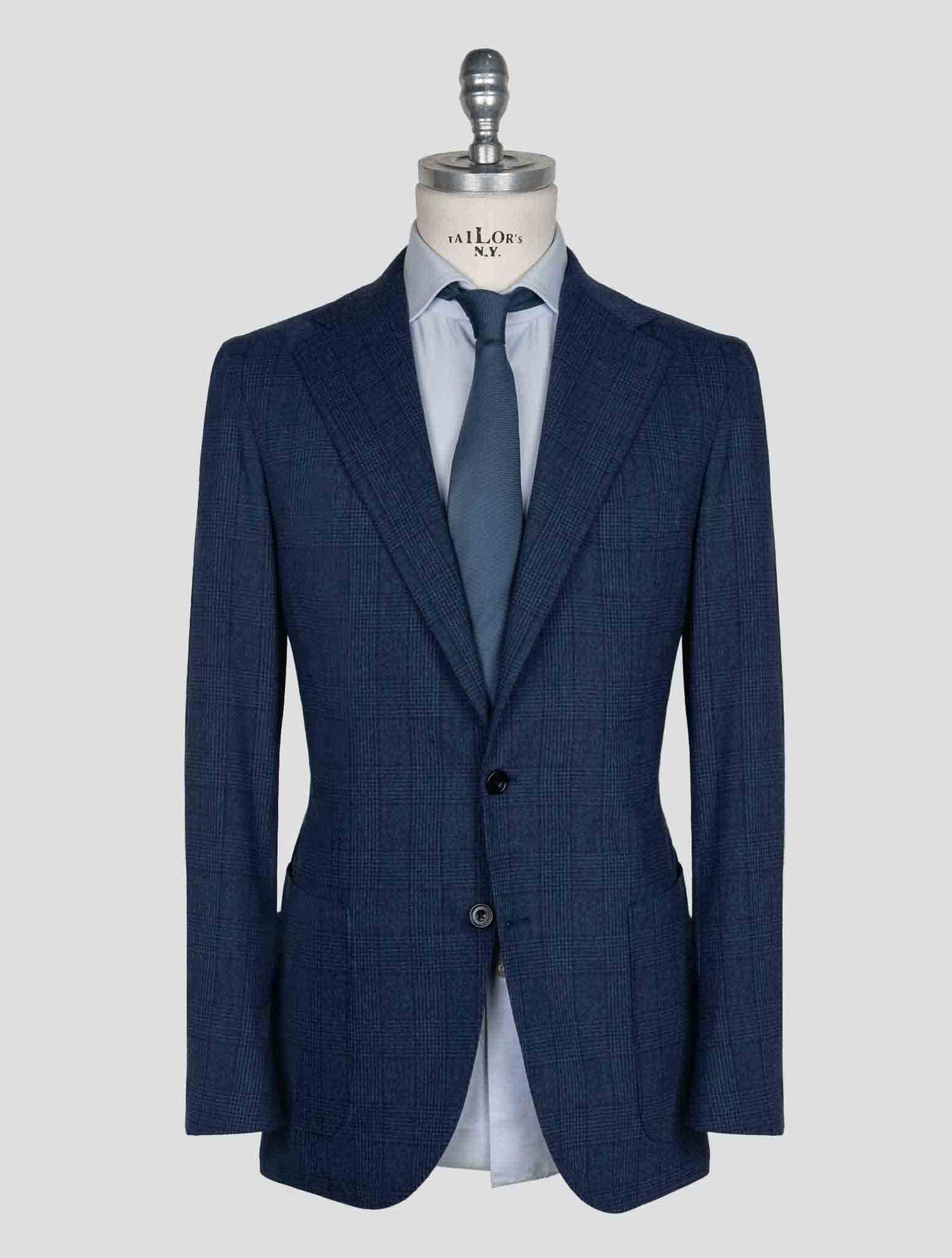 Sartorio Napoli  Blue Virgin Wool Pa Cashmere Ea Suit