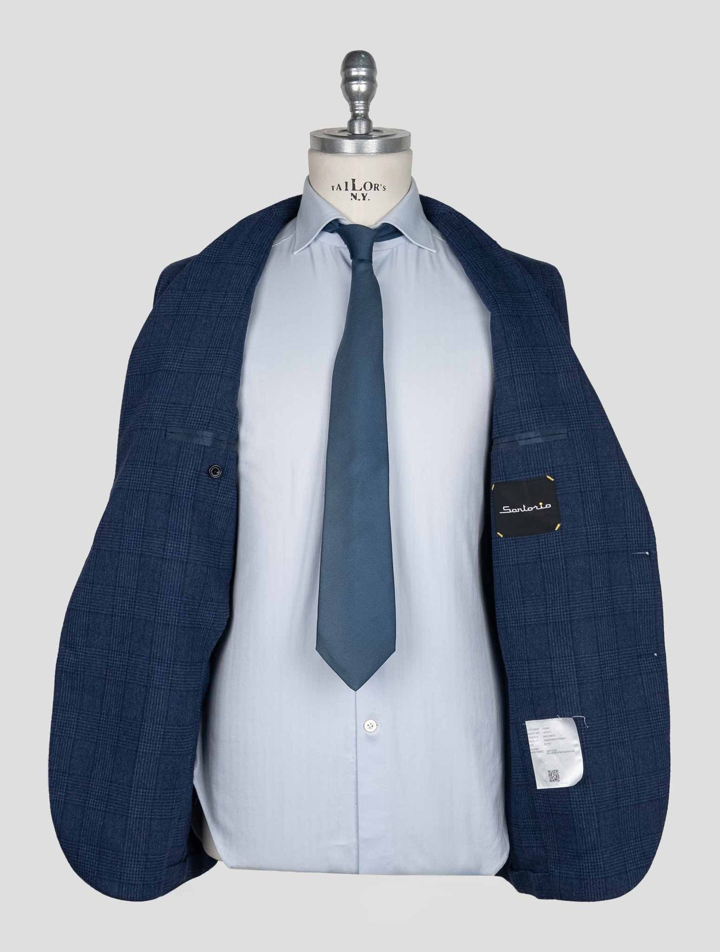 Sartorio Napoli  Blue Virgin Wool Pa Cashmere Ea Suit