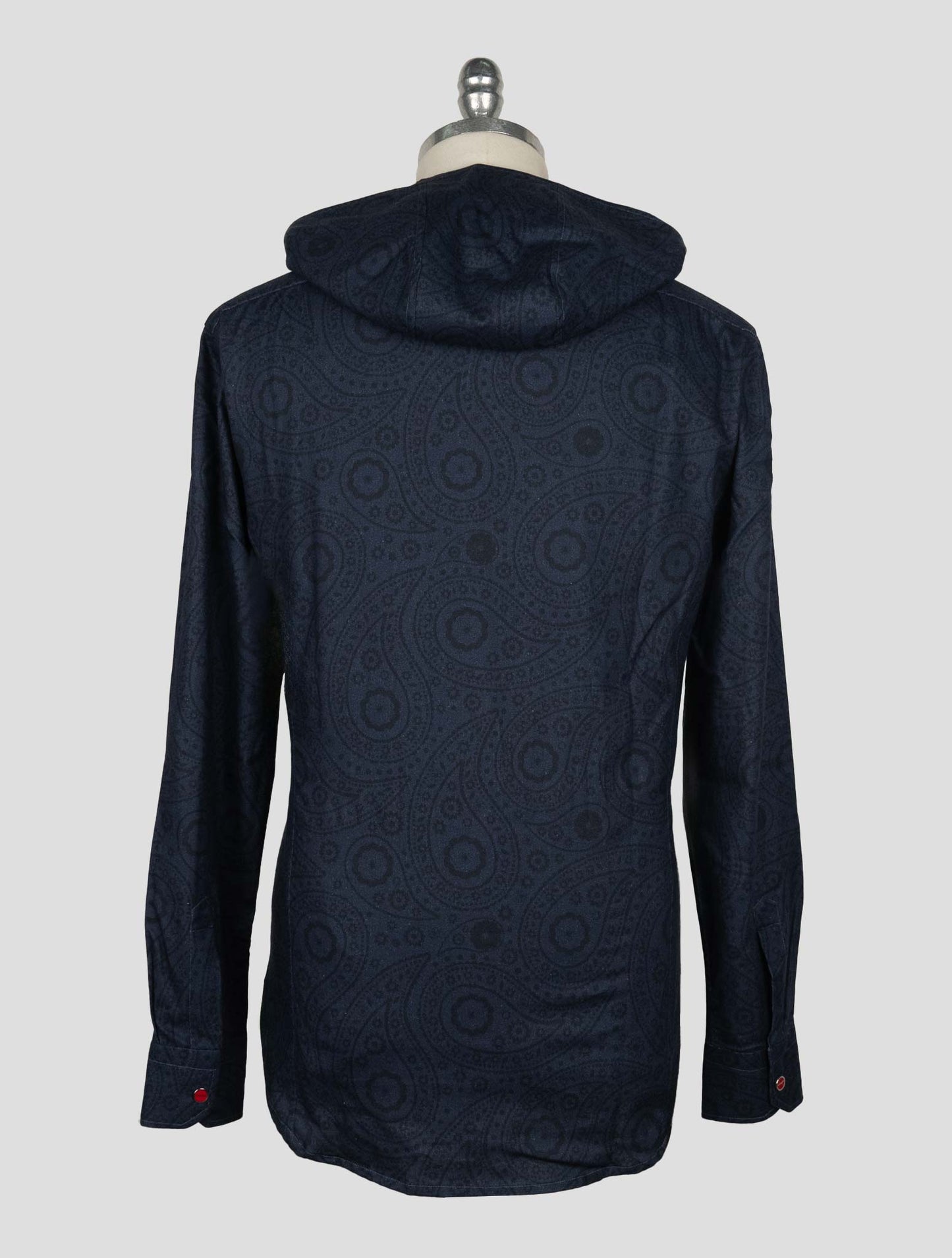 Kiton Blue Cotton Shirt Mariano