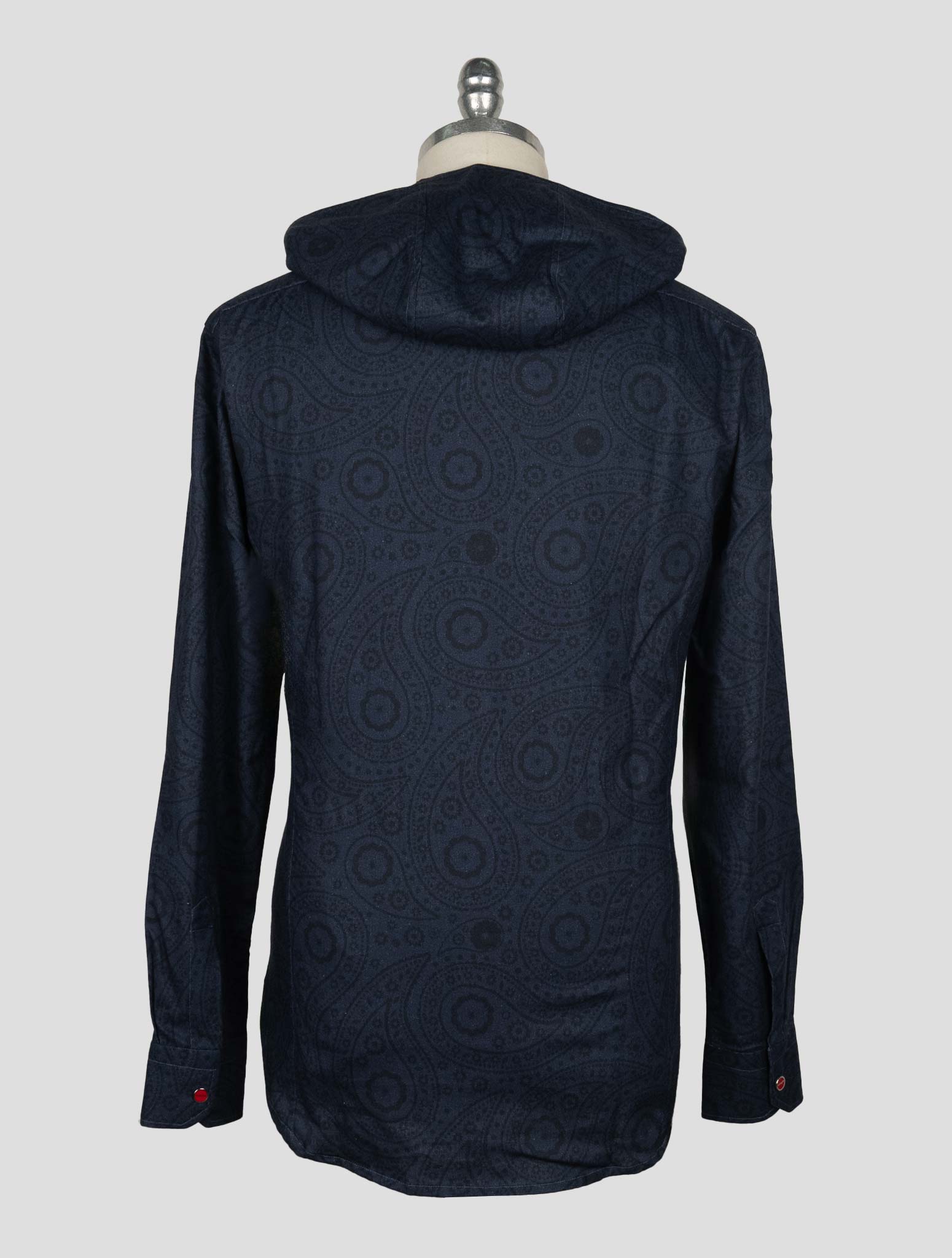 Kiton Blue Cotton Shirt Mariano