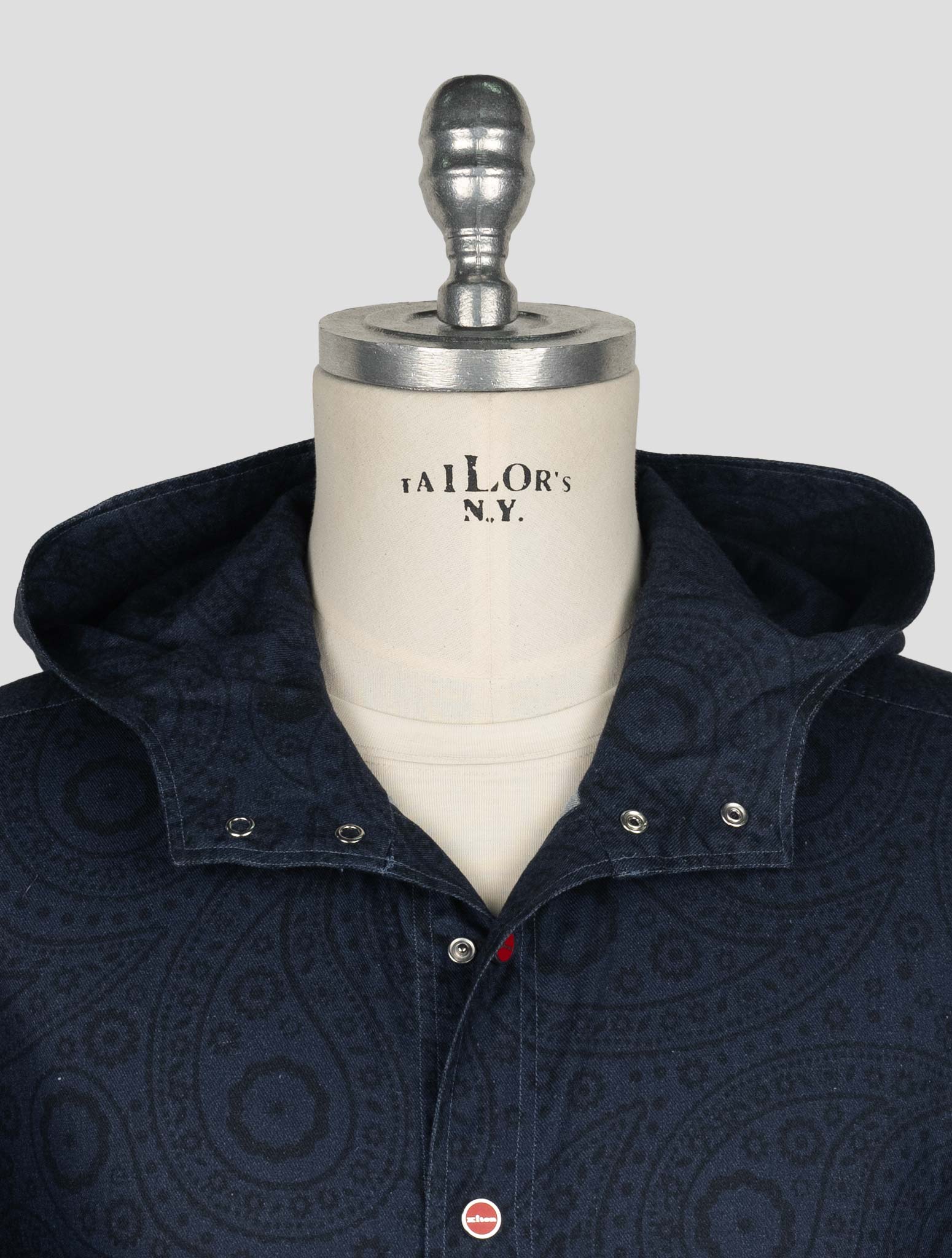 Kiton Blue Cotton Shirt Mariano