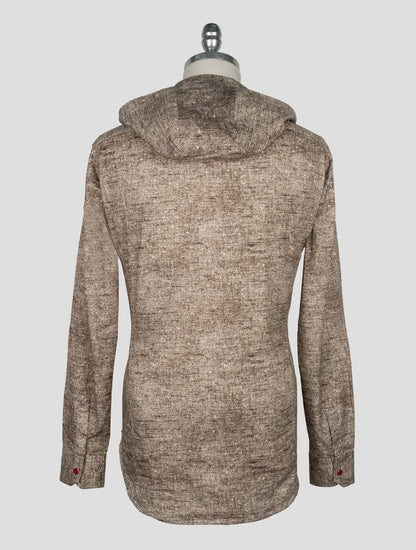 Kiton Brown Cotton Shirt Mariano