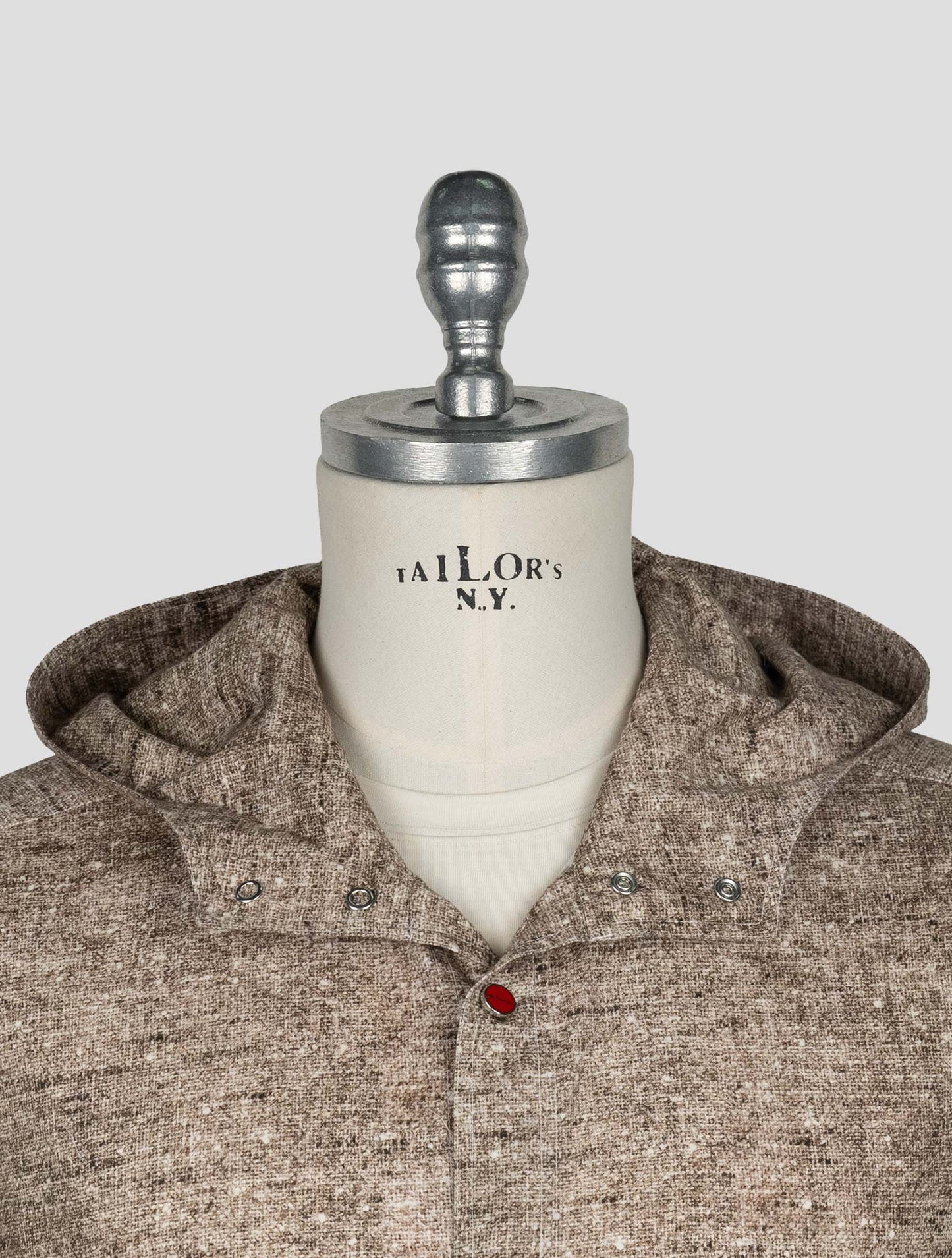 Kiton Brown Cotton Shirt Mariano