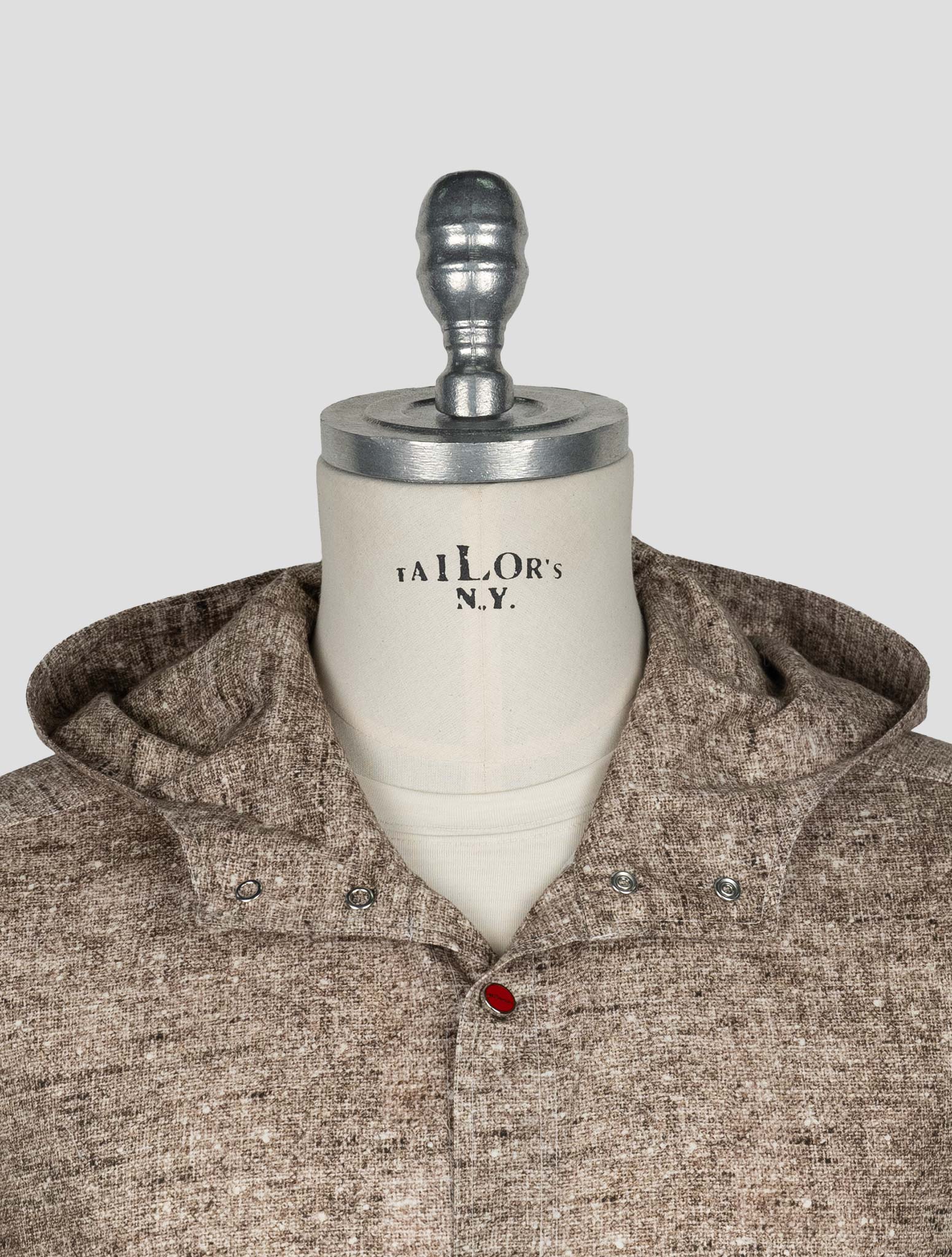 Kiton Brown Cotton Shirt Mariano