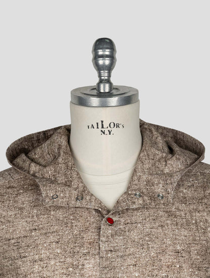 Kiton Brown Cotton Shirt Mariano