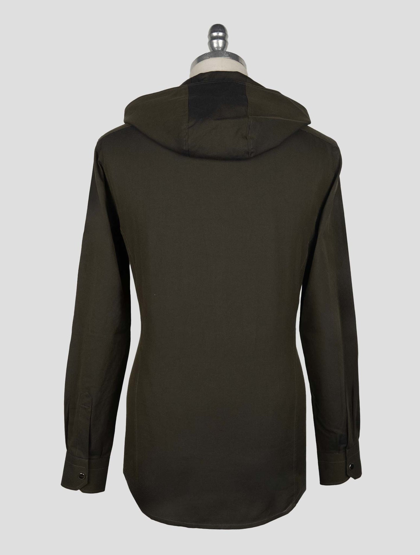 Kiton Dark Green Cotton Shirt Mariano