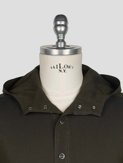 Kiton Dark Green Cotton Shirt Mariano