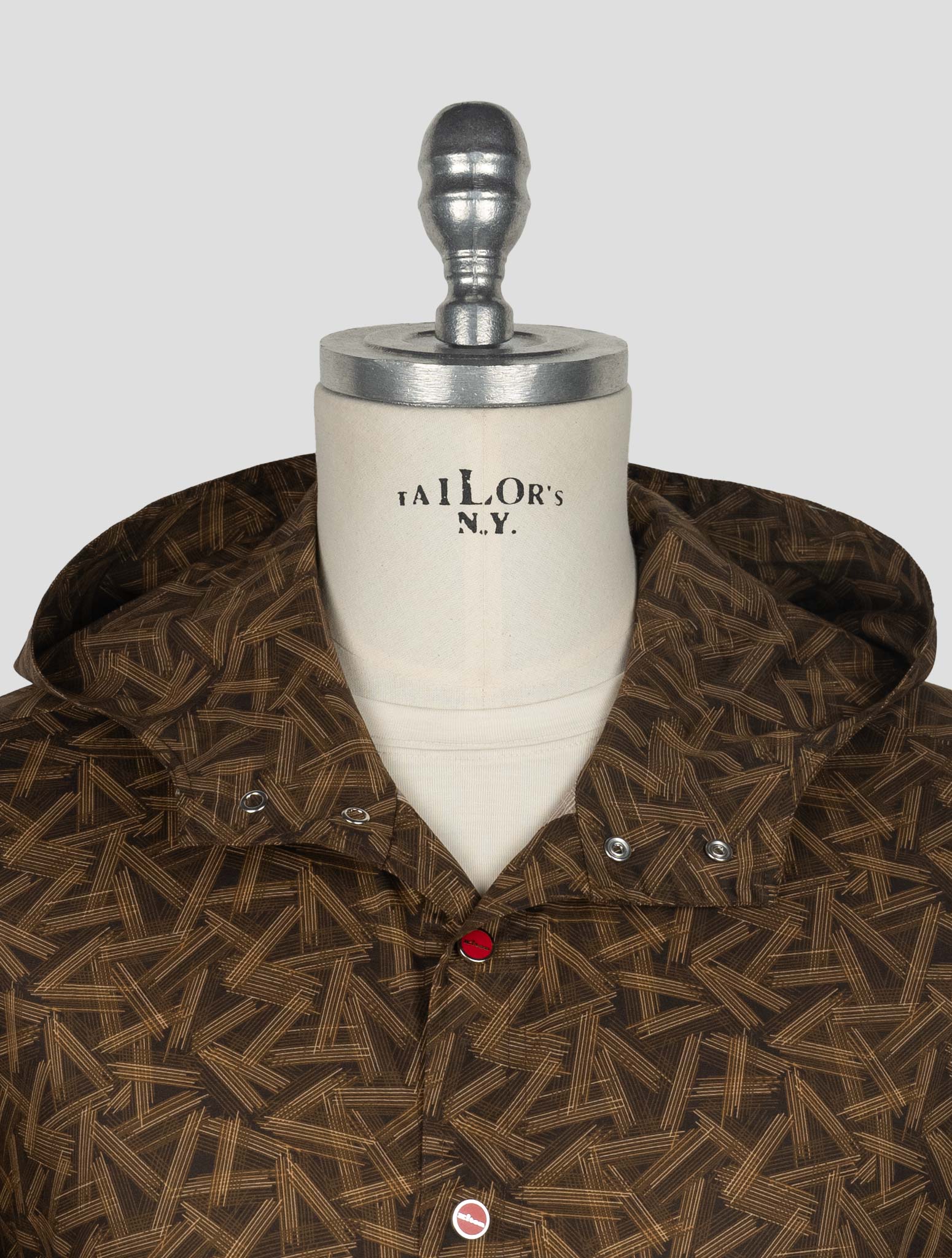 Kiton Brown Cotton Ea Shirt Mariano