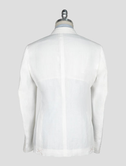 Isaia White Linen Suit