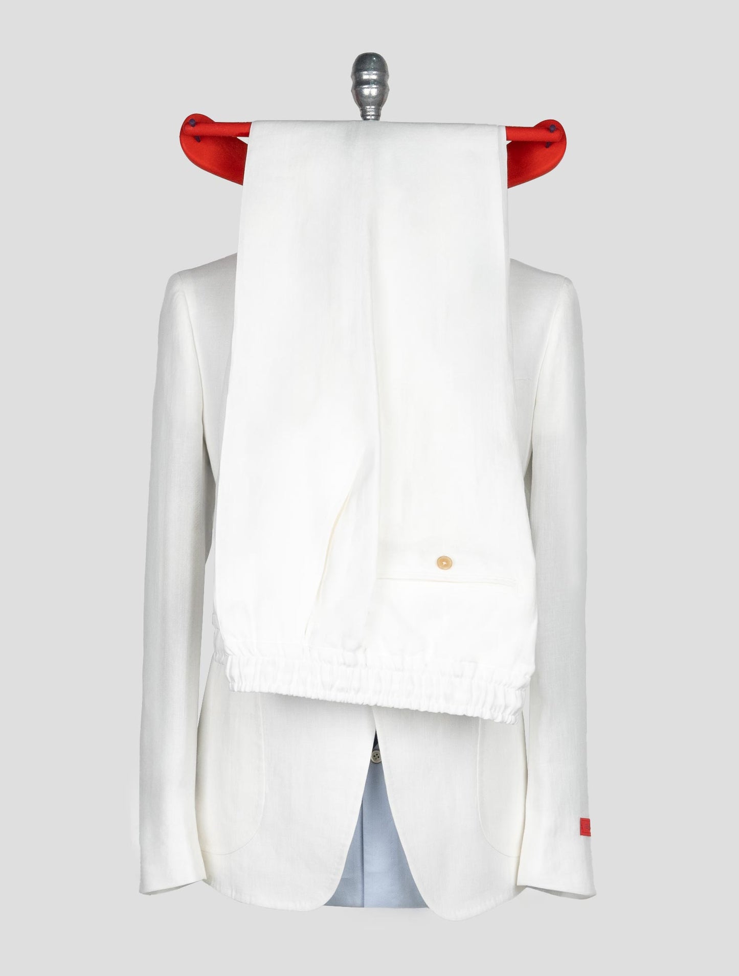 Isaia White Linen Suit
