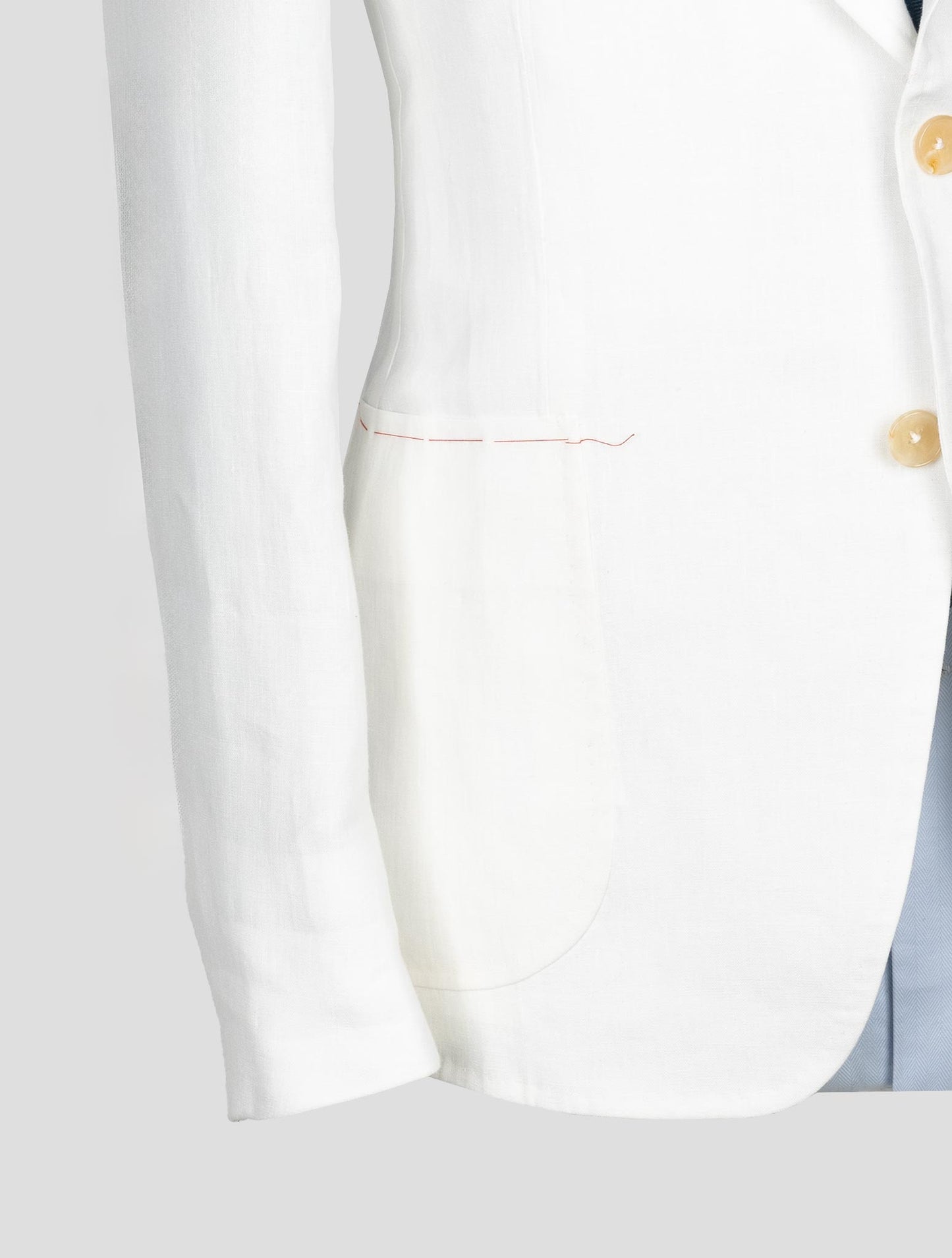 Isaia White Linen Suit