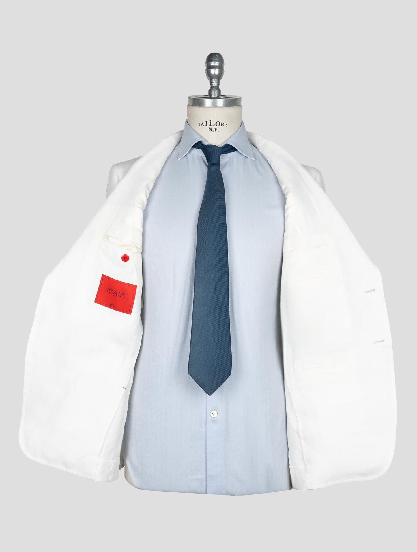 Isaia White Linen Suit