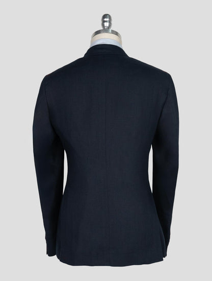 Isaia Blue Navy Linen Suit