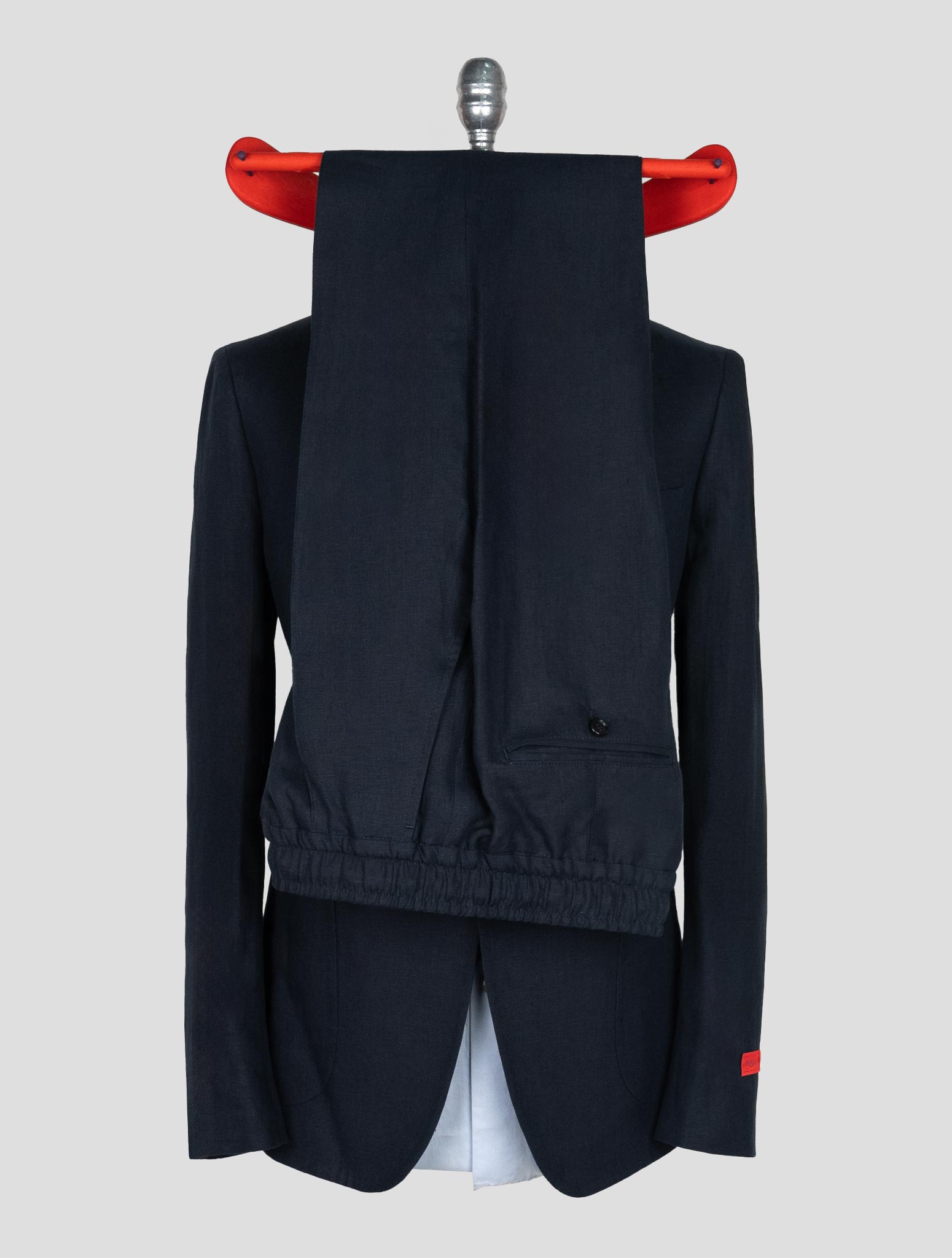 Isaia Blue Navy Linen Suit