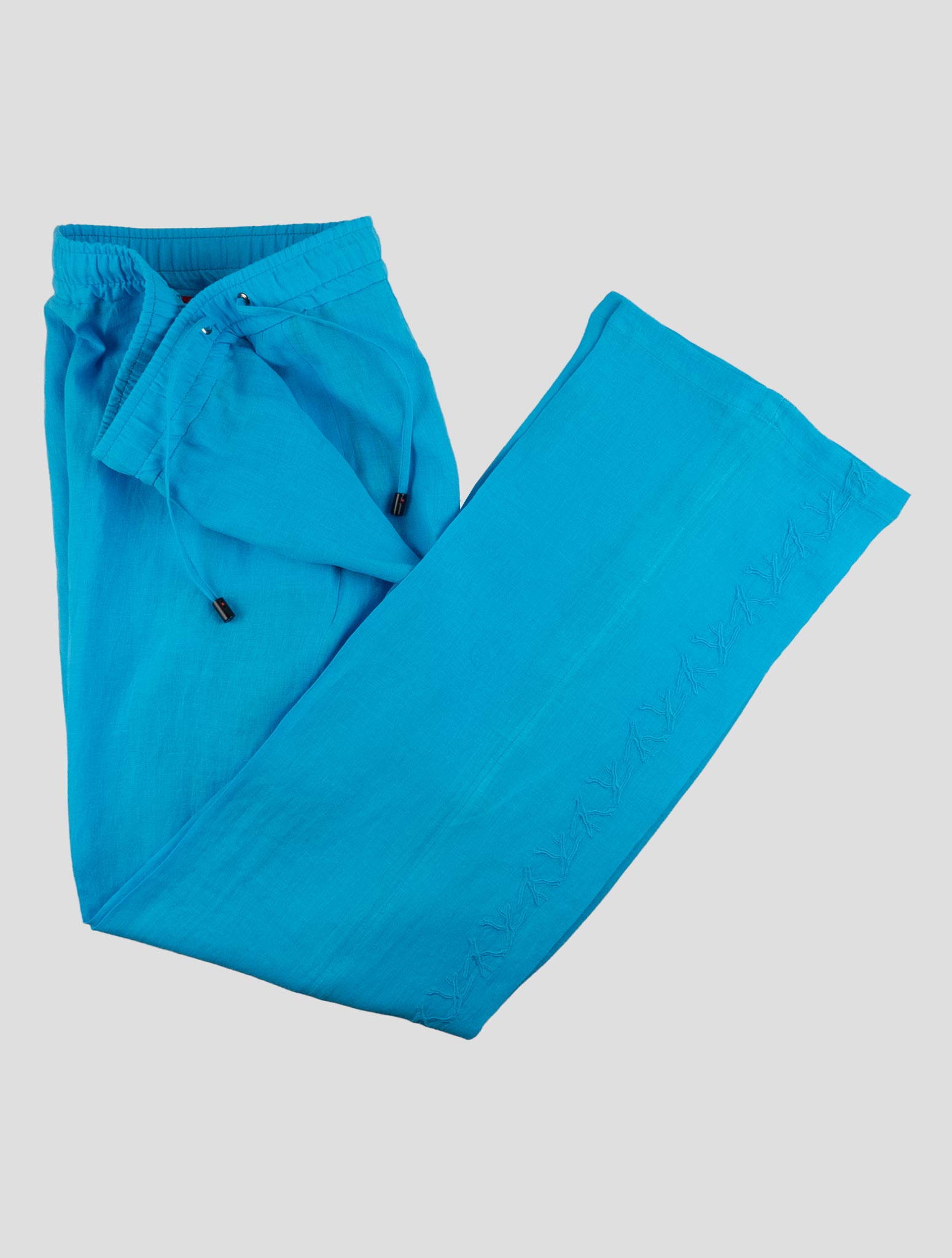 Isaia Light Blue Linen Pants