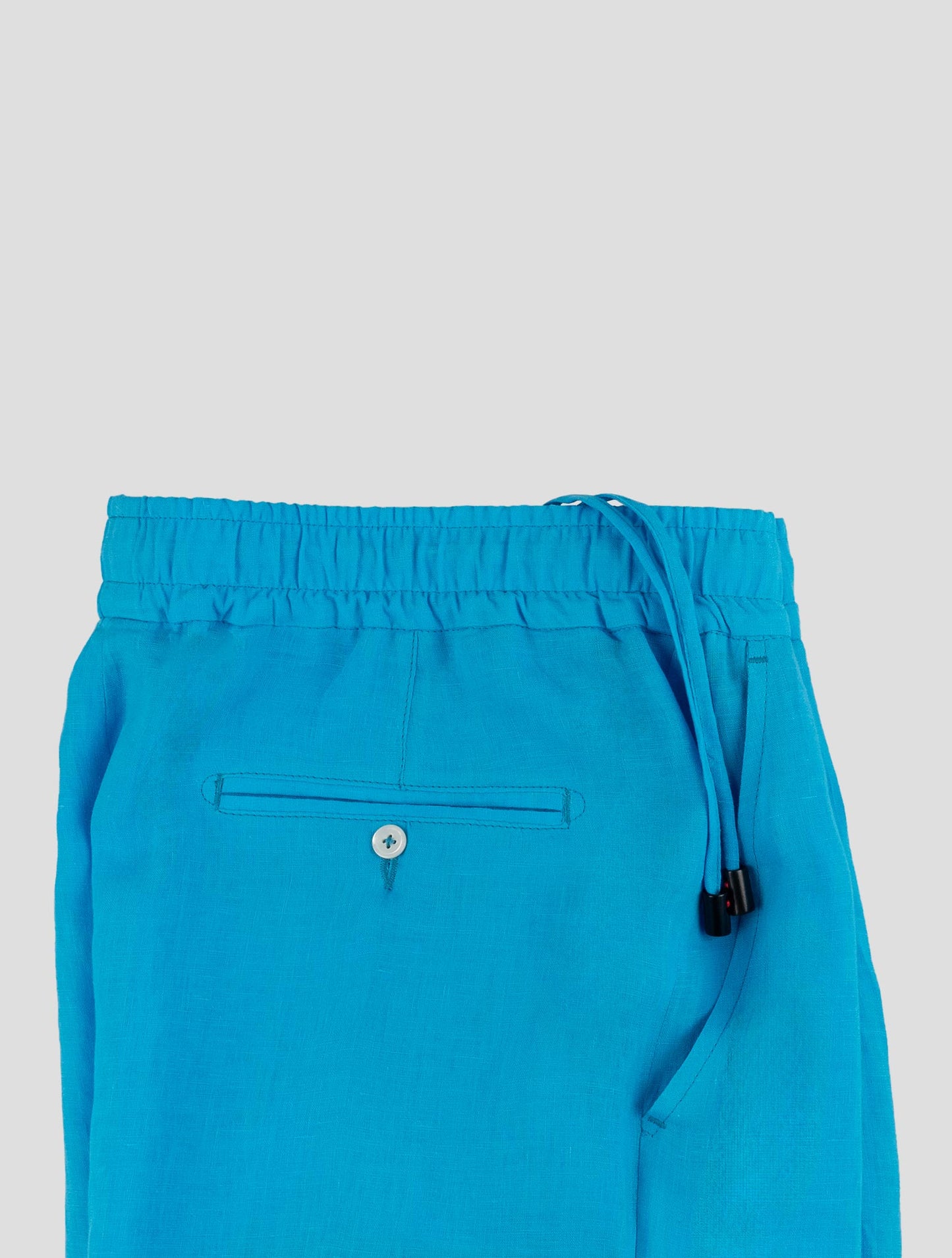 Isaia Light Blue Linen Pants