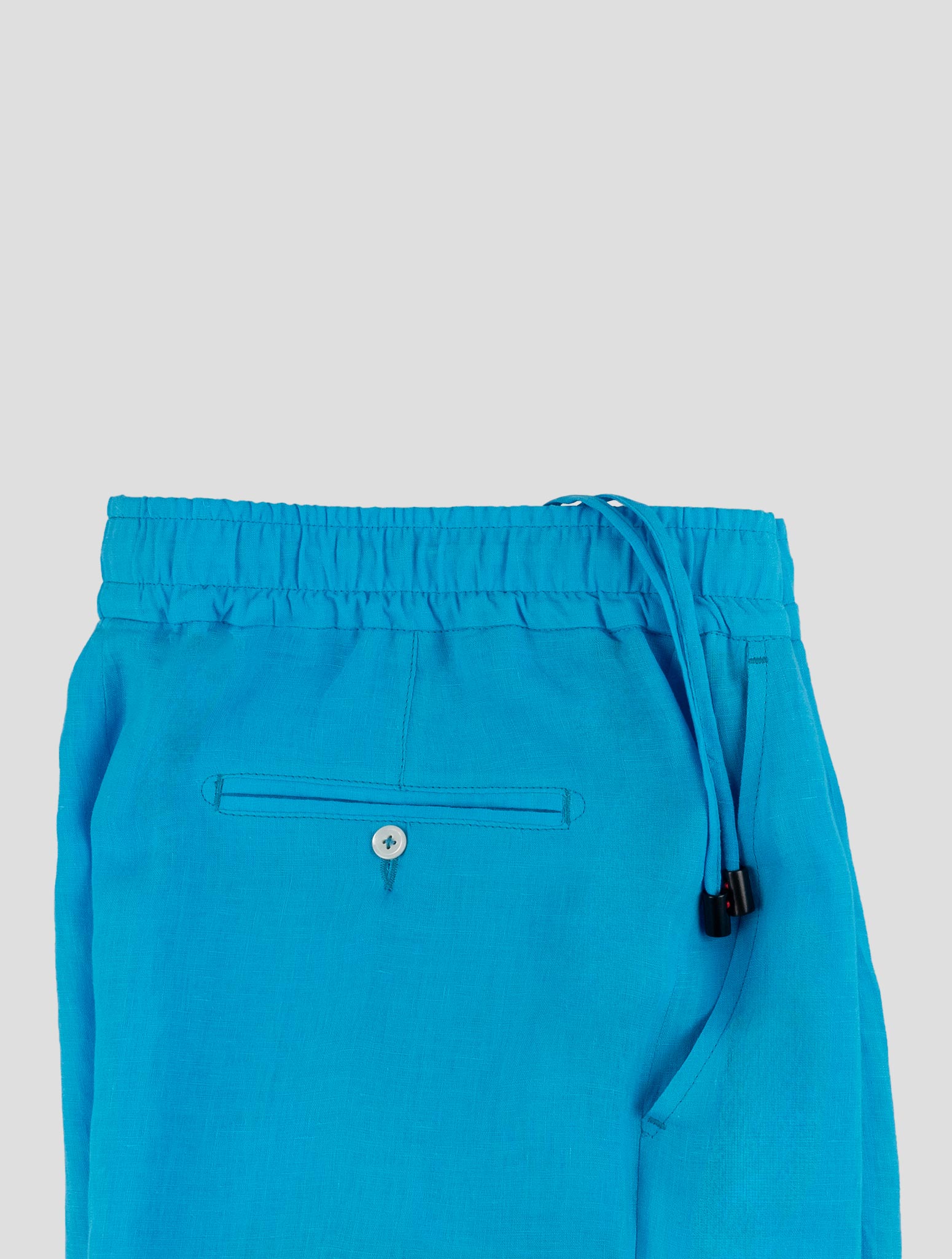 Isaia Light Blue Linen Pants