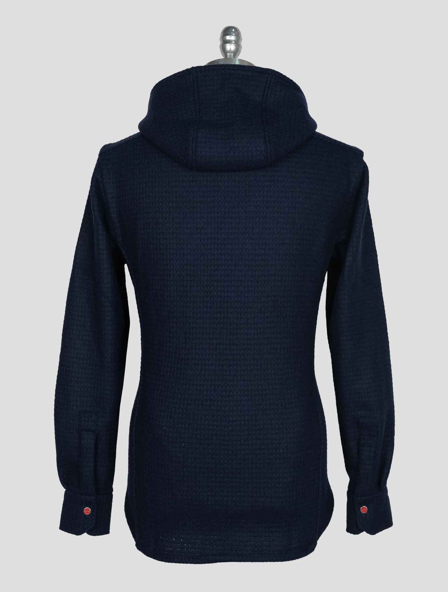 Kiton Blue Wool Pa Shirt Mariano