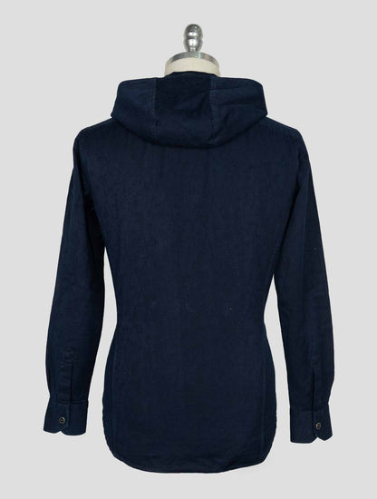 Kiton Blue Cotton Shirt Mariano