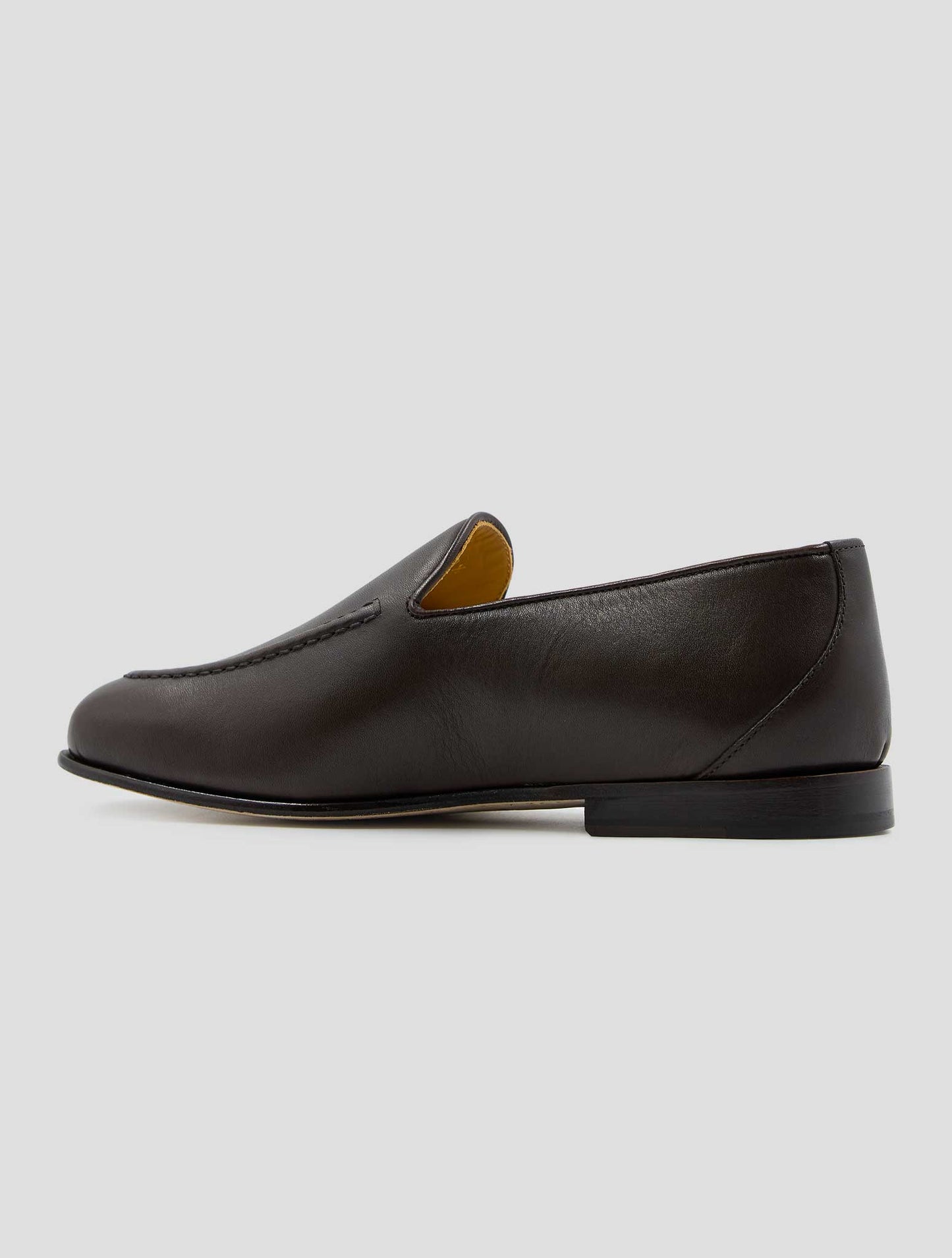 Kiton Brown Leather Loafers