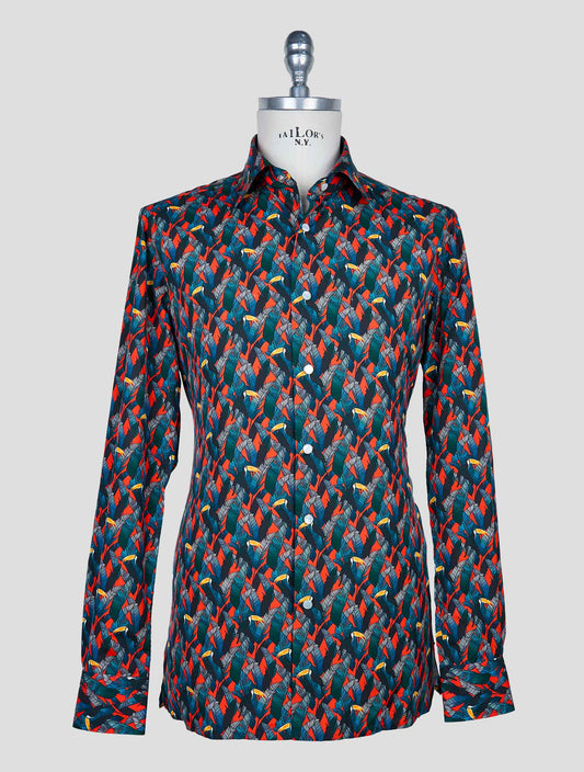 Kiton Multicolor Cotton Shirt