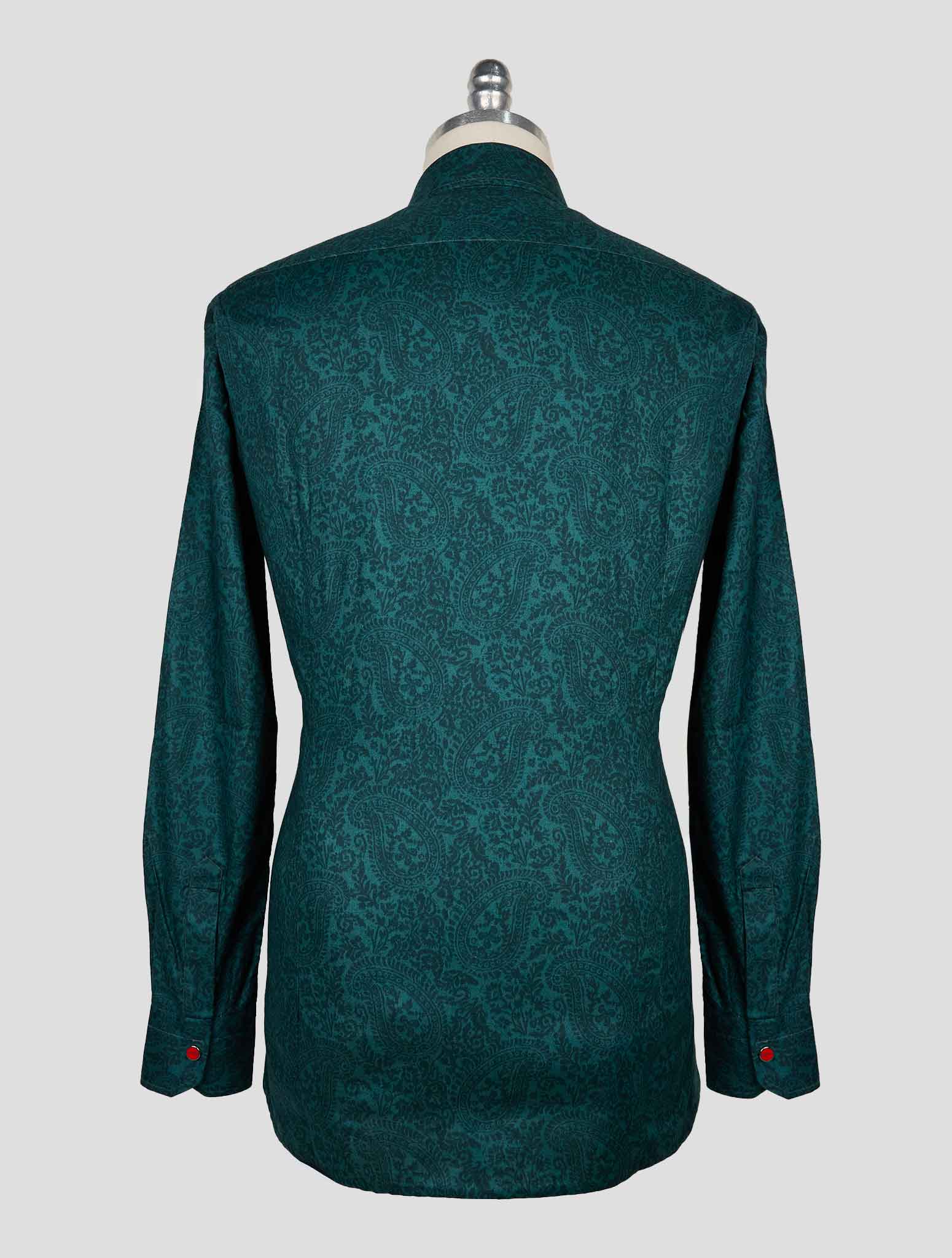 Kiton Green Cotton Shirt