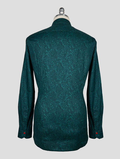 Kiton Green Cotton Shirt