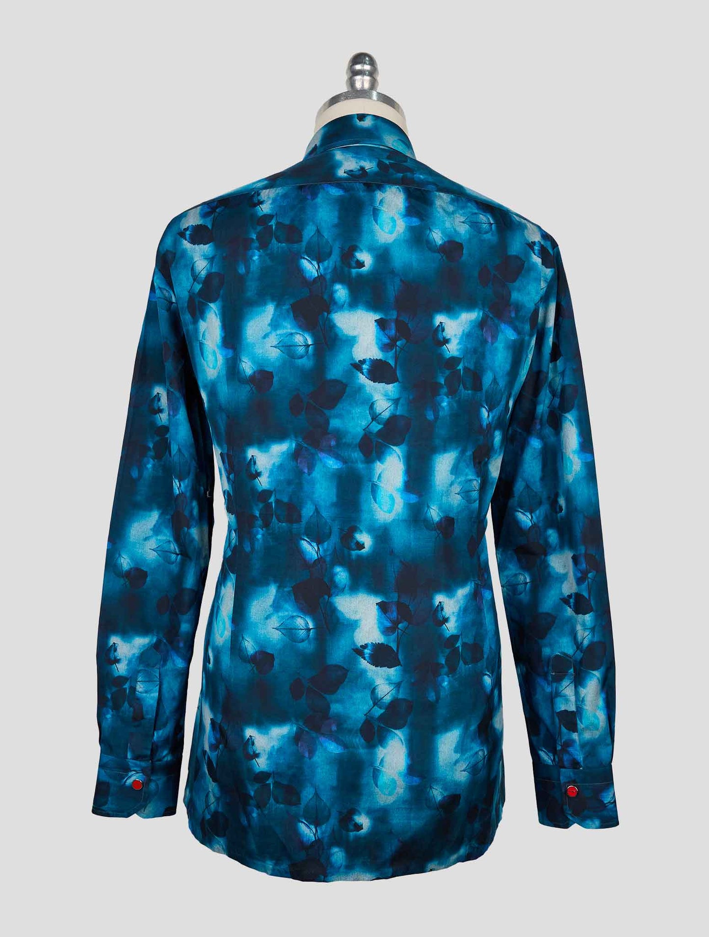 Kiton Blue Cotton Shirt
