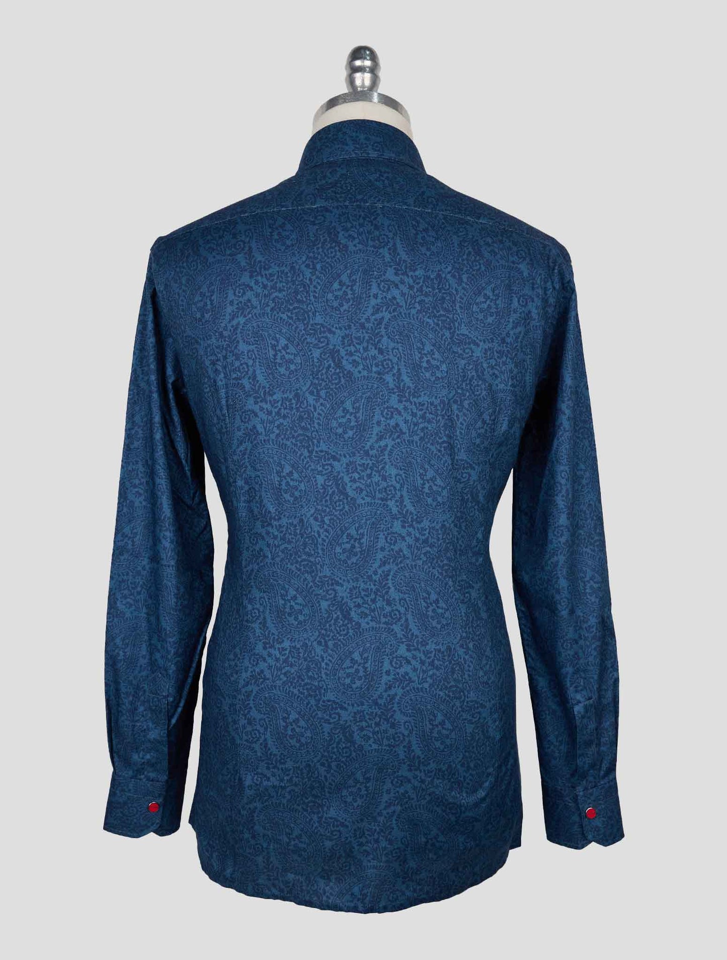 Kiton Blue Cotton Shirt