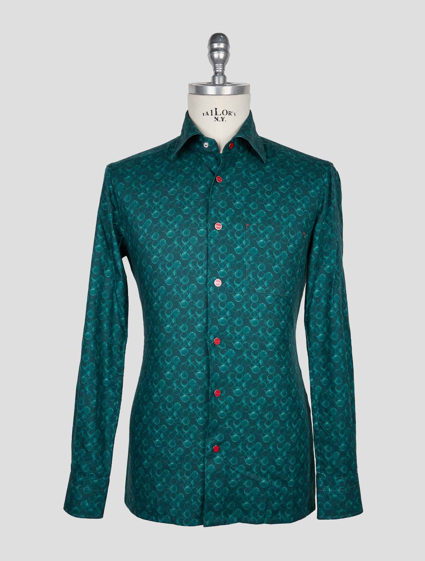 Kiton Green Cotton Shirt