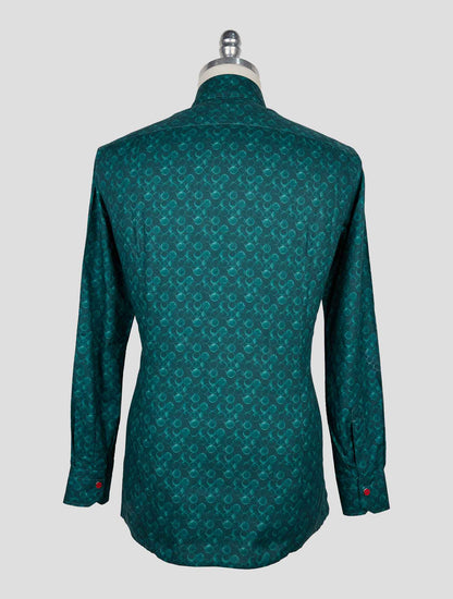 Kiton Green Cotton Shirt
