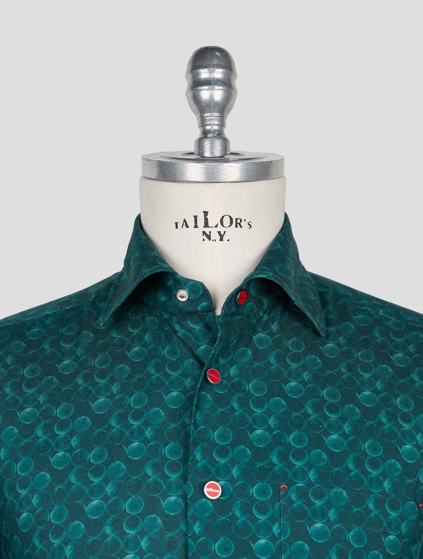 Kiton Green Cotton Shirt