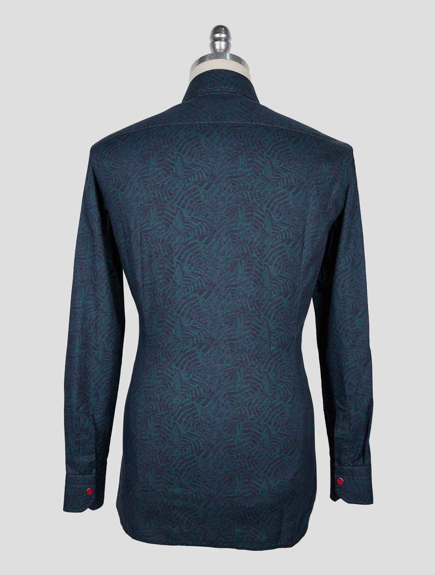 Kiton Green Blue Cotton Shirt