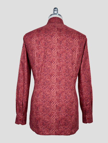 Kiton Red Cotton Shirt